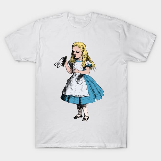 Alice Drink Me T-Shirt by MandyE